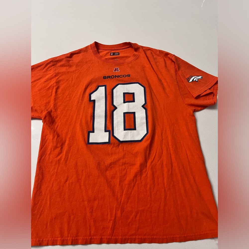 NFL Team Apparel Denver Broncos #18 Manning‎ T-shirt Men’s XL